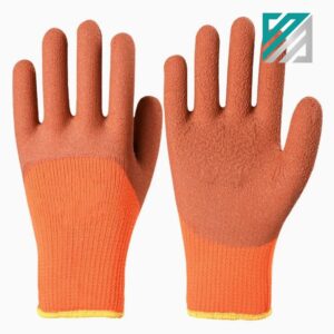 Warm Lining Latex Coated Winter Work Gloves